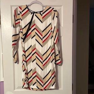 A/X Armani Exchange Black and White Sheath Dress 3/4 Sleeve